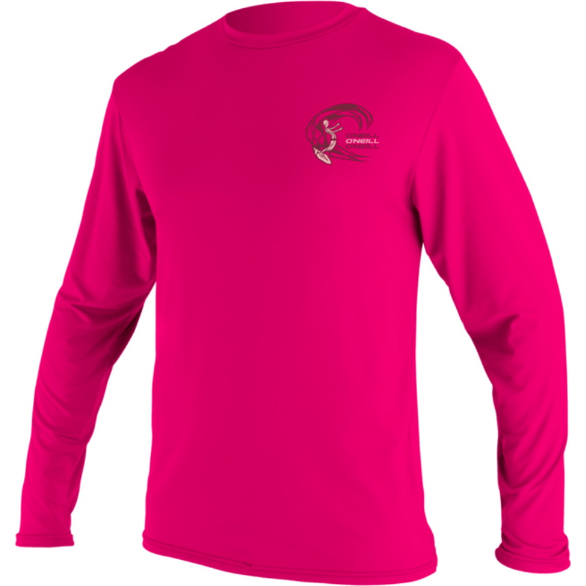 2026 O'Neill Junior Basic Skins Camiseta De Manga Larga Con Protección Solar 5711G - Watermelon